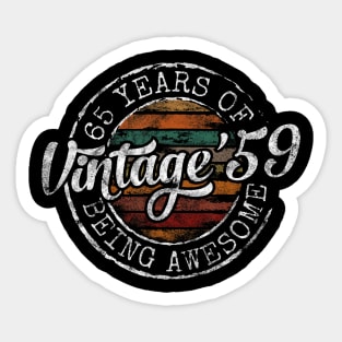 Vintage 1959 Bday Stamp 65th Birthday s 65 Year Old Sticker